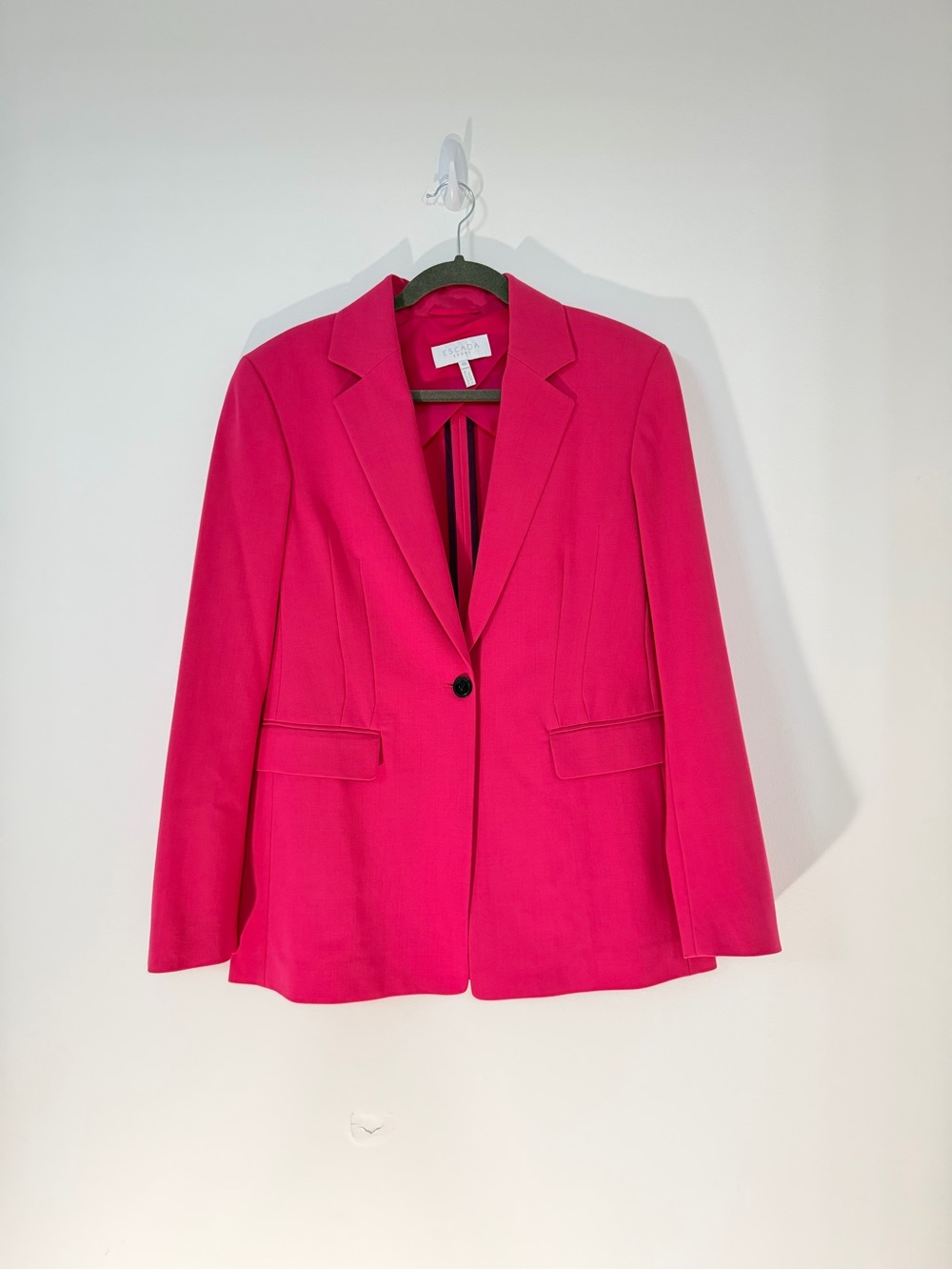 Escada Hot Pink Single-Button Blazer